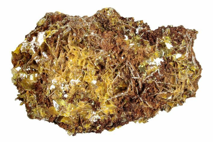 Yellow Wulfenite Crystals - Lucin, Utah #274919